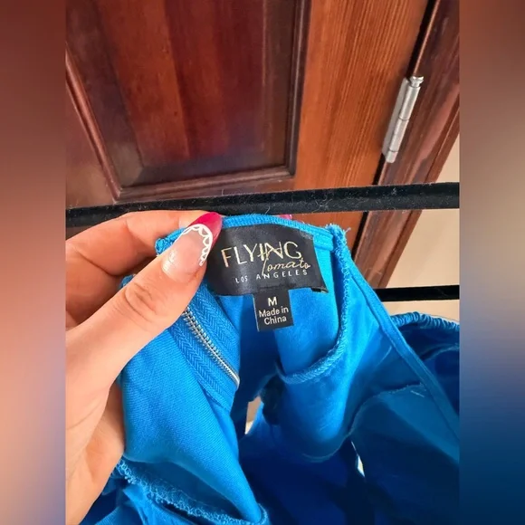 Blue Ruffled jump suit - Picture 3 of 5